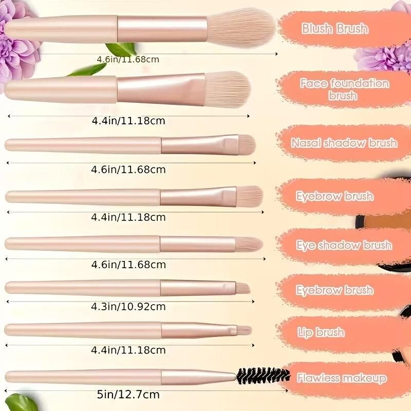 Vault Beauty Elite™ | Mini 8-Piece Pro Makeup Brush Set