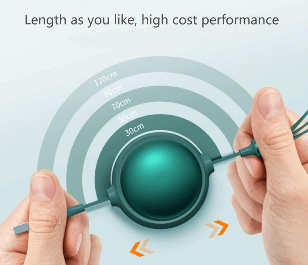 Premium 3-in-1 Universal Fast Charging Cable - Android, iOS & Type-C Compatible