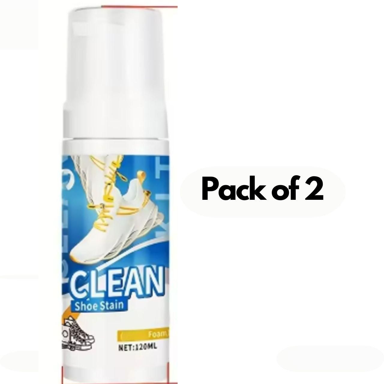 Ultimate Shoe-Stain Eraser Foam (120ml Pack of 2)
