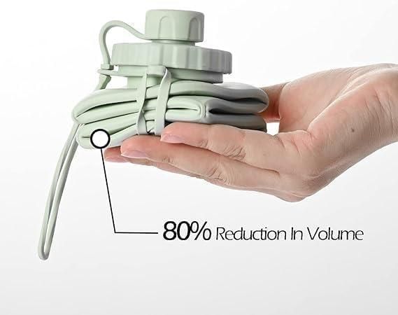 The Ultimate Travel Flex: Foldable Silicone Performance Bottle